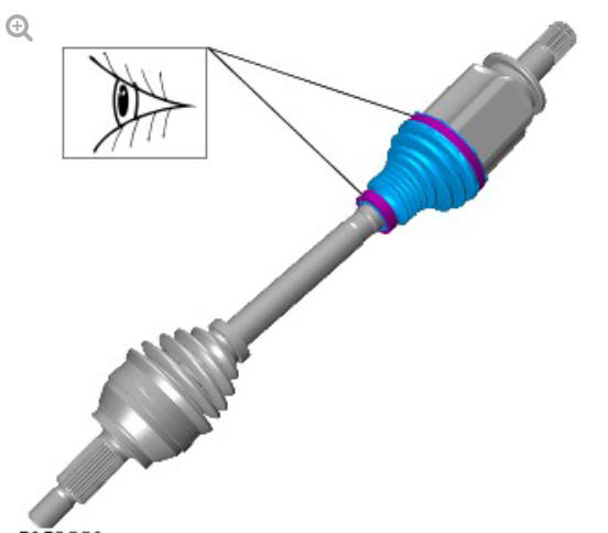 Front drive halfshafts inner constant velocity joint boot (G1794497)  - Installation