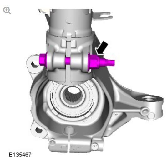 Front suspension wheel knuckle (G1778608) - Installation