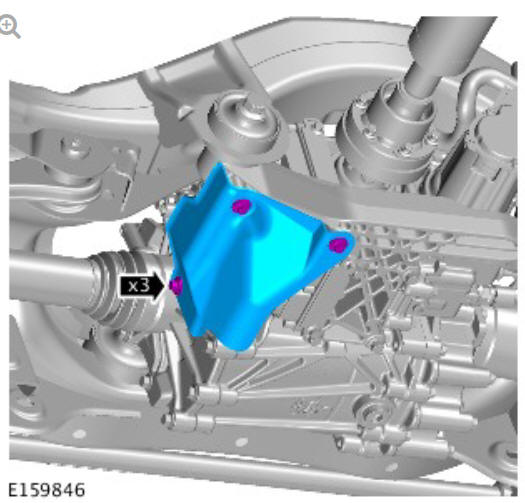 Rear drive axle_differential - vehicles with- active driveline rear drive unit actuator (G1781295) removal and installation