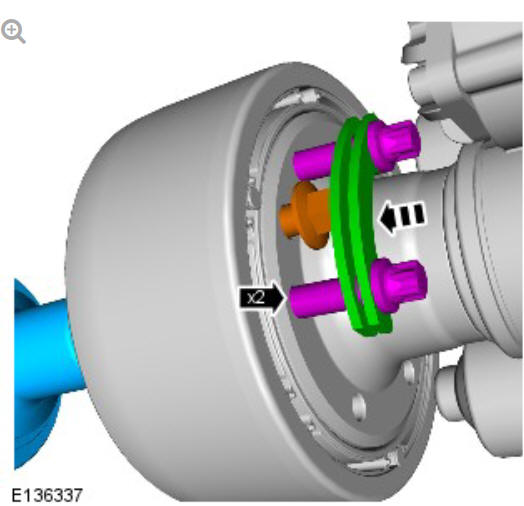 Driveshaft - ingenium I4 2.0l diesel, vehicles without- active driveline (G1890849) - Removal