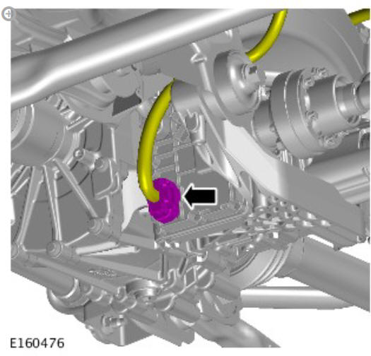 Rear drive axle_differential - vehicles with- active driveline rear drive unit actuator (G1781295) removal and installation