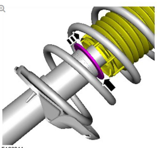 Front suspension front shock absorber (G1779642) - Removal