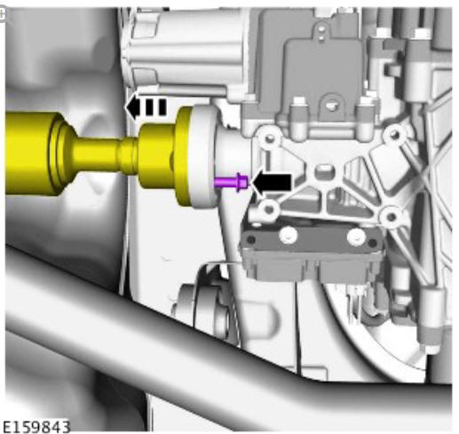 Driveshaft - ingenium i4 2.0l diesel, vehicles with- active driveline (G1890848) - Removal