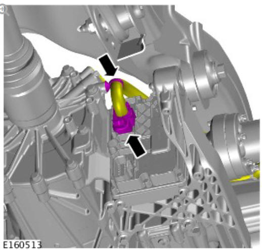Rear drive axle_differential - vehicles with- active driveline differential control module (G1781294) removal and installation