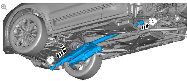 Driveshaft - ingenium I4 2.0l diesel, vehicles without- active driveline (G1890849) - Removal