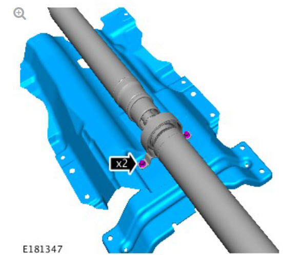 Driveshaft - ingenium I4 2.0l diesel, vehicles without- active driveline (G1890849) - Removal
