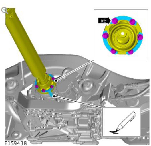Rear drive axle_differential - Vehicles with- Active driveline drive pinion flange (G1781296) - Removal