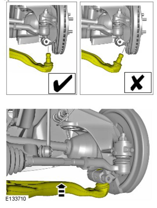 Front suspension wheel knuckle (G1778608) - Installation