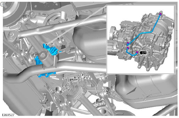 Rear drive axle_differential - vehicles with- active driveline rear drive unit actuator (G1781295) removal and installation