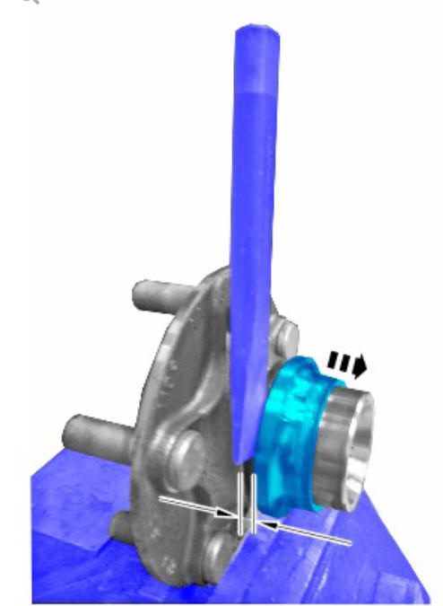 Front suspension front wheel bearing (G1348362) Removal and installation