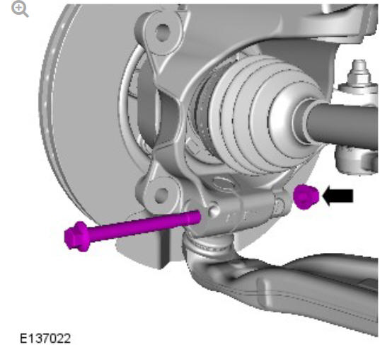 Front suspension wheel knuckle (G1778608) - Installation