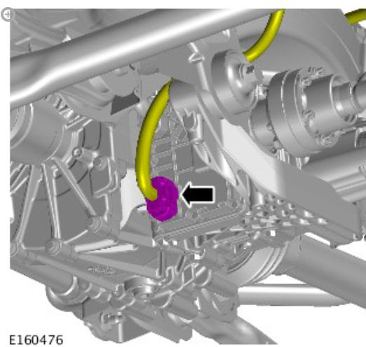 Rear drive axle_differential - Vehicles with- Active driveline drive pinion flange (G1781296) - Removal