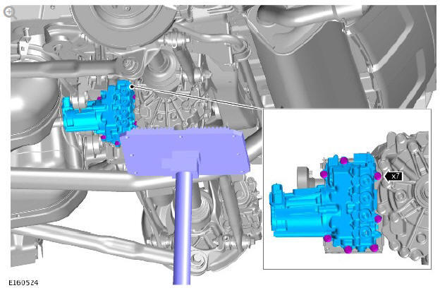 Rear drive axle_differential - vehicles with- active driveline rear drive unit actuator (G1781295) removal and installation