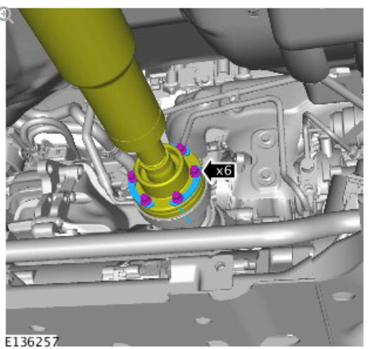 Driveshaft - ingenium I4 2.0l diesel, vehicles without- active driveline (G1890849) - Installation