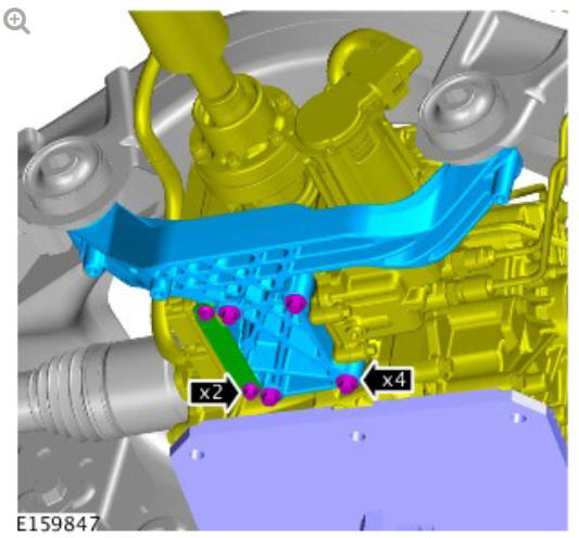 Rear drive axle_differential - Vehicles with- Active driveline drive pinion flange (G1781296) - Removal