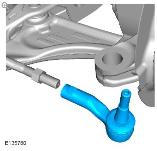 Steering linkage tie rod end (G1360702) removal and installation
