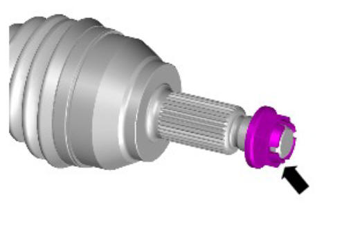 Front drive halfshafts outer constant velocity joint boot (G1794498)  - Installation