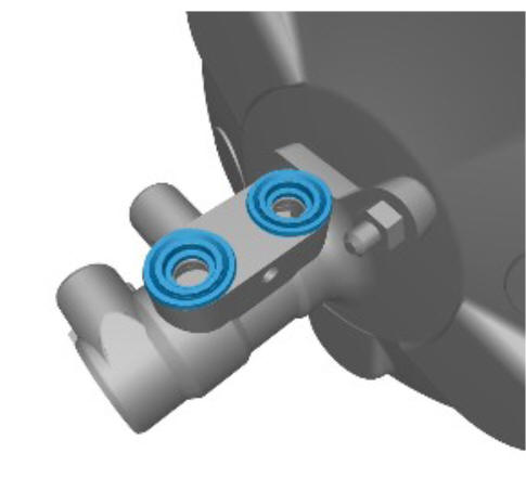 Hydraulic brake actuation brake fluid reservoir (G1785123) removal and installation