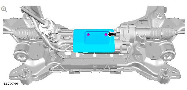 Power steering steering gear (G1778594) Removal and installation