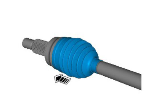 Front drive halfshafts outer constant velocity joint boot (G1794498)  - Installation