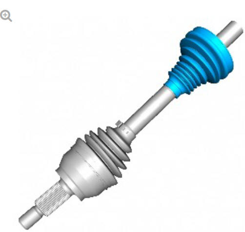 Rear drive halfshafts inner constant velocity joint boot (G1791656) Removal