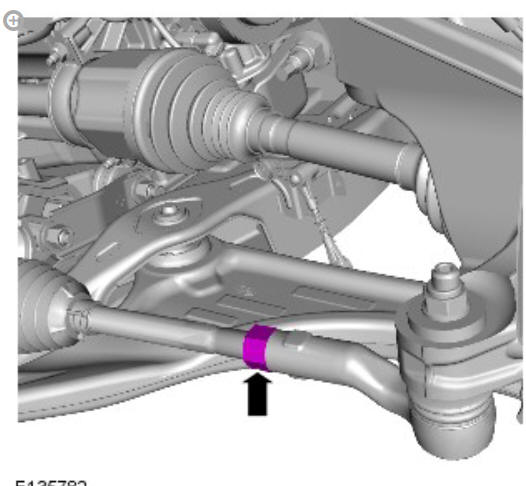 Steering linkage tie rod end (G1360702) removal and installation