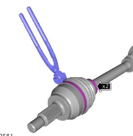 Front drive halfshafts outer constant velocity joint boot (G1794498)  - Installation