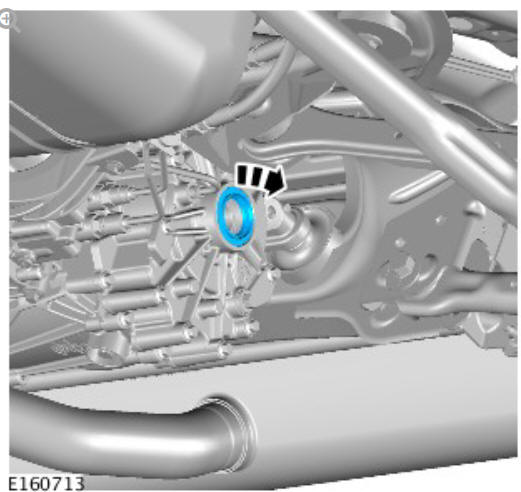 Rear drive axle_differential - Vehicles with- Active driveline rear halfshaft seal (G1781302) Removal and installation
