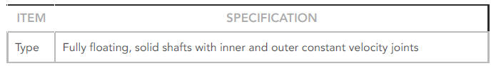General Specification