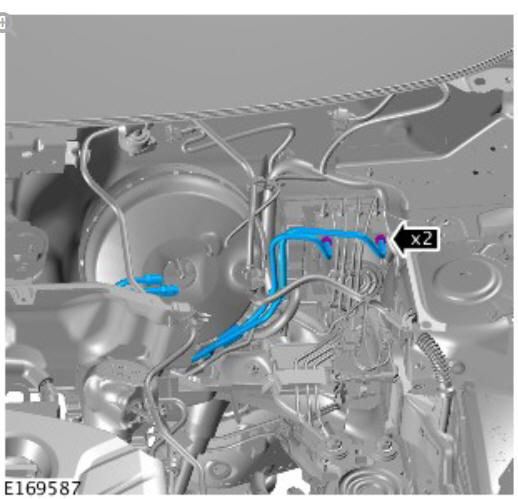 Power brake actuation brake booster (G1785125) removal and installation