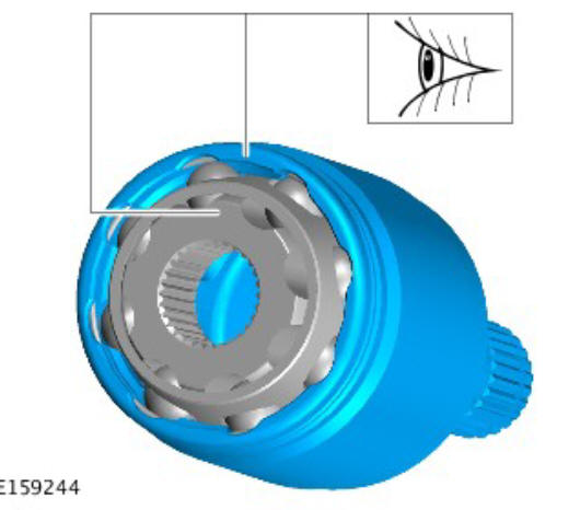 Rear drive halfshafts inner constant velocity joint boot (G1791656) Installation