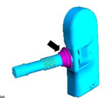 Wheels and tires - tire low pressure sensor (G1348307)  Removal and installation