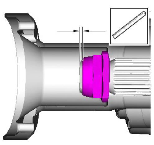 Rear drive axle_differential - Vehicles with- Active driveline drive pinion flange (G1781296) - Removal
