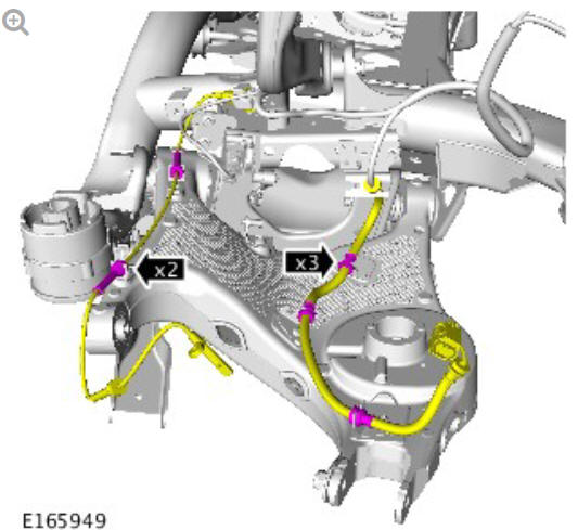 Rear suspension lower ARM (G1774719) Removal and installation