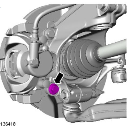 Front drive halfshafts front left halfshaft (G1794494) - Removal