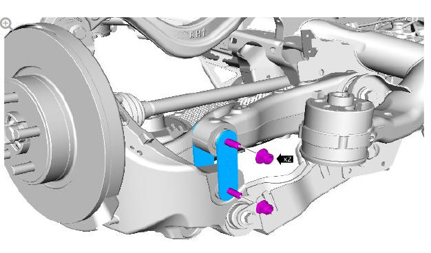 Rear suspension lower ARM (G1774719) Removal and installation