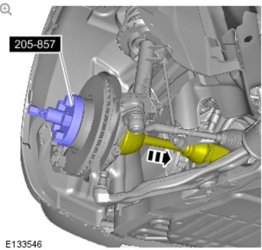 Front drive halfshafts front left halfshaft (G1794494) - Removal
