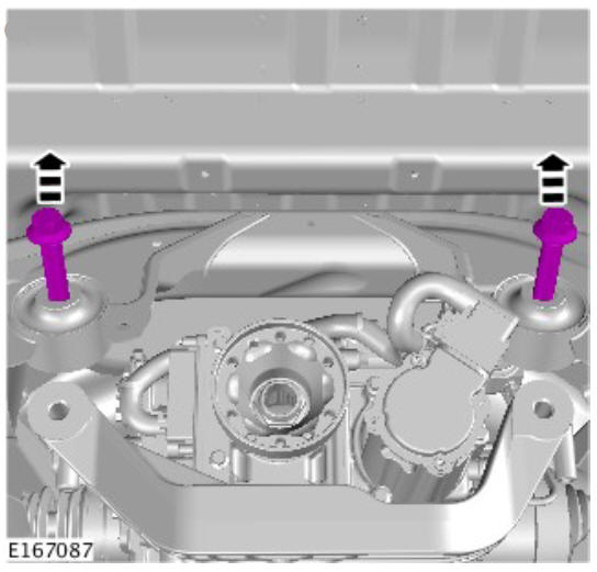 Rear drive axle_differential - Vehicles with- Active driveline drive pinion flange (G1781296) - Removal