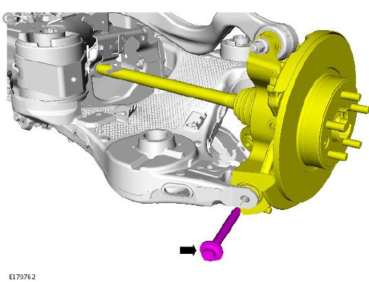 Rear suspension lower ARM (G1774719) Removal and installation