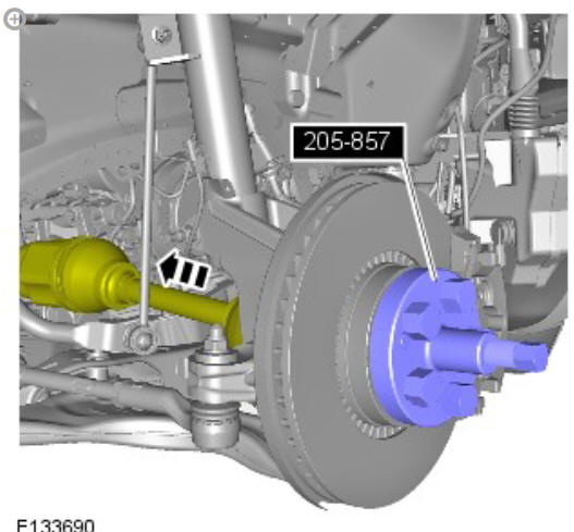 Front suspension wheel knuckle (G1778608) - Removal