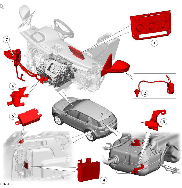 COMPONENT LOCATION - FUEL FIRED BOOSTER HEATER WITH REMOTE CONTROL