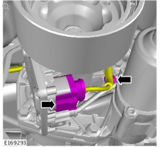 Rear drive axle_differential - Vehicles without- Active driveline active on-demand coupling - Vehicles with- 9HP48 9 - Speed automatic transmission - AWD (G1775369) removal and installation