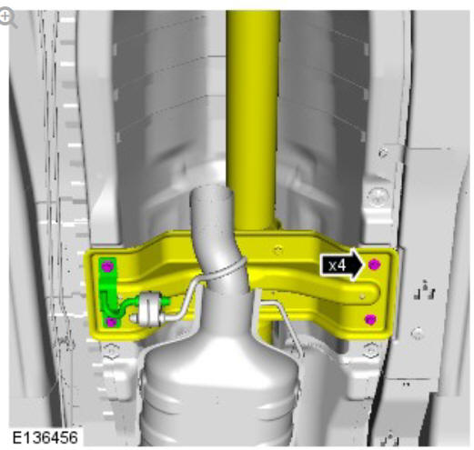 Rear drive axle_differential - Vehicles without- Active driveline active on-demand coupling - Vehicles with- 9HP48 9 - Speed automatic transmission - AWD (G1775369) removal and installation