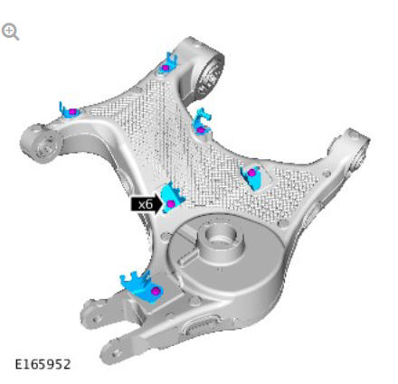 Rear suspension lower ARM (G1774719) Removal and installation