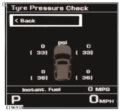 TPMS instrument cluster warnings