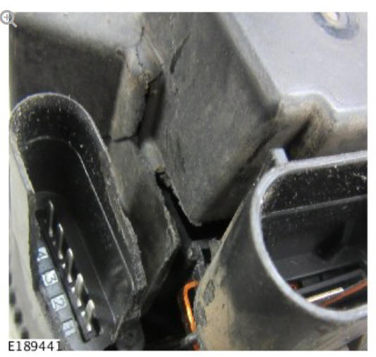 Damage to Connector, Seals or Wiring