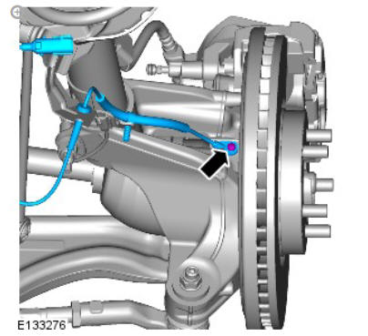 Anti-lock control front wheel speed sensor (G1807250) removal and installation