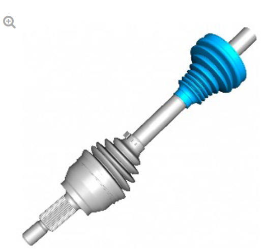 Rear drive halfshafts outer constant velocity joint boot (G1791657) Removal