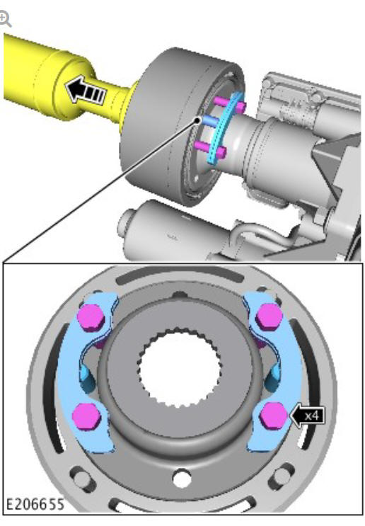 General information driveshaft to rear differential disconnection (G2152273) general procedures