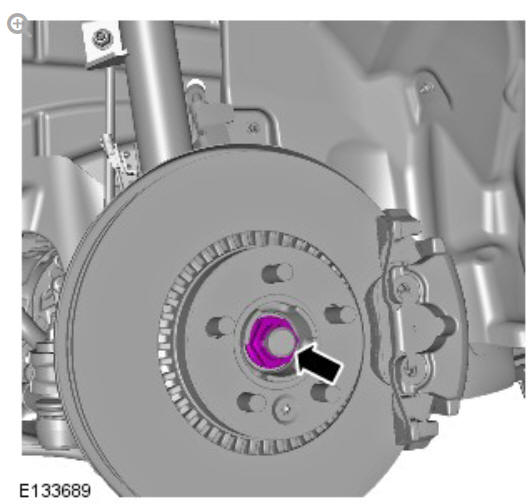 Front suspension shock absorber and spring assembly (G1779643) - Removal 